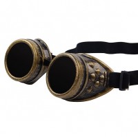 Cyberpunk okulary z gumy bronzowy color