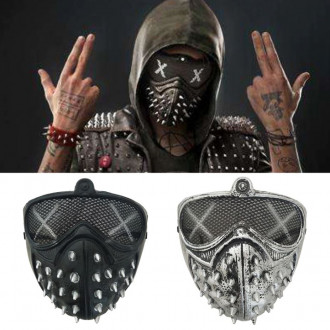 Rapperská hardcore maska s hroty Killer černá