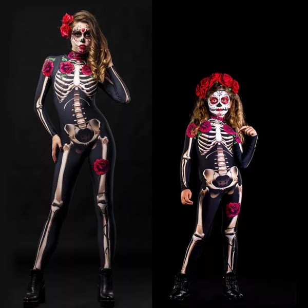Mrtvá nevěsta overal halloween kostým kostra pro děti