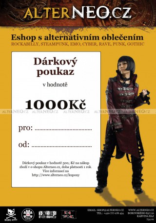 Kupon podarunkowy 1000 CZK