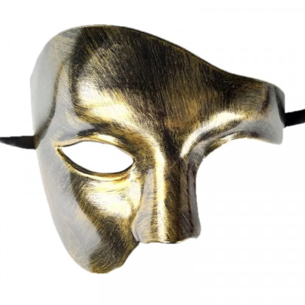 Karnevalová maska Phantom II mosazná