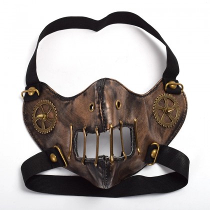 Post apokalyptická maska s hroty steampunk