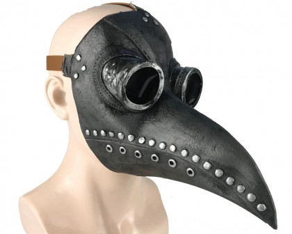 Maska morový doktor černá