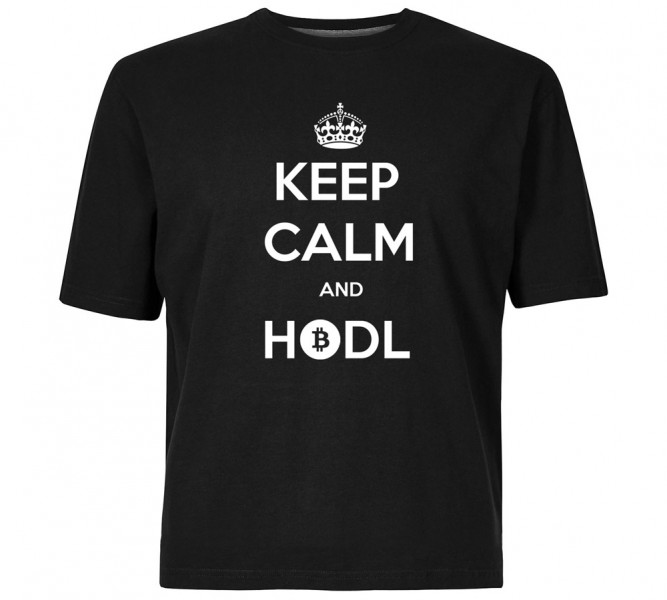 Tričko Bitcoin Hodl bavlna