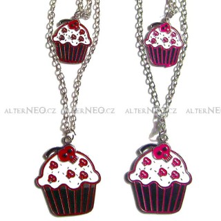 Cupcake pendant double set